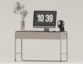 Desk study table 3d model