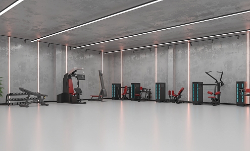 Fitness Equipment 3d model