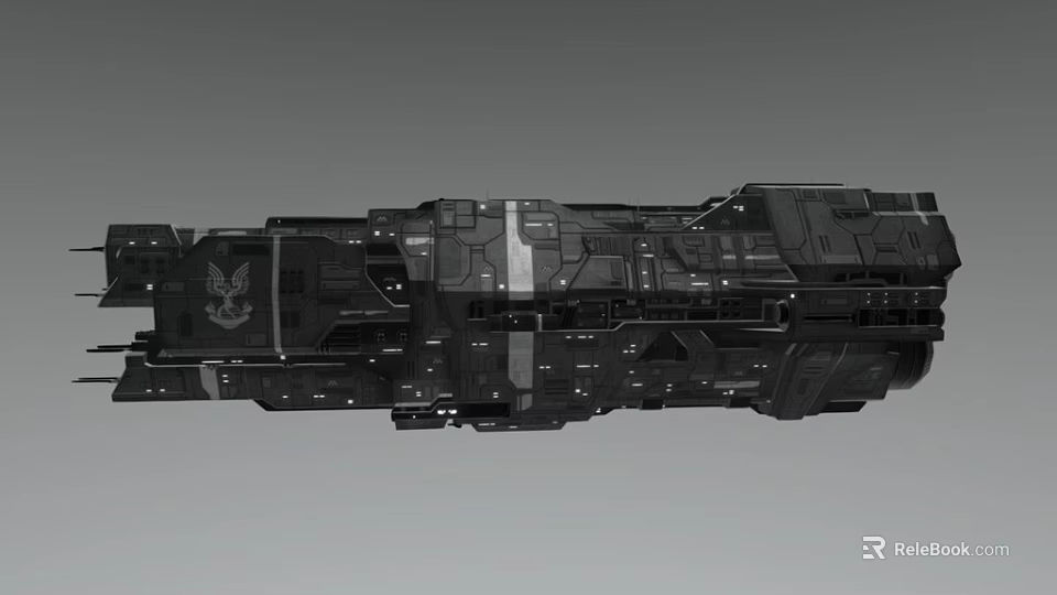 Detailed Sci Fi Spaceship Character In Game And Movie With Military Design 3d model 