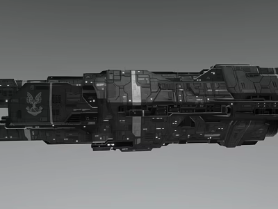 Detailed Sci Fi Spaceship Character In Game And Movie With Military Design 3d model