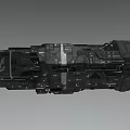Detailed Sci Fi Spaceship Character In Game And Movie With Military Design