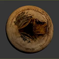 Ancient Clay Pot Sculpture With Intricately Carved Animal And Human Figures