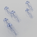 Jellyfish Luminous Jellyfish Marine Life Underwater World 3d model