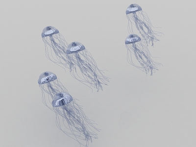 Jellyfish Luminous Jellyfish Marine Life Underwater World 3d model