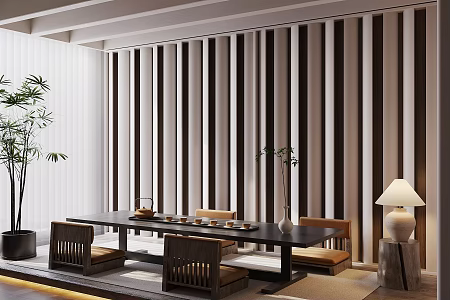 Quiet Tea Room 3d model