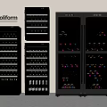 Poliform Modern Wine Coolers With Glass Doors And Multiple Bottle Storage 3d model
