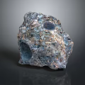 Natural Wooden Stone with Porous Surface Multicolor Texture and Shiny Reflective Finish