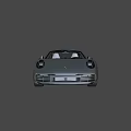 Silver Porsche Two Door Sports Car With Modern Sleek Body And Sporty Wheels