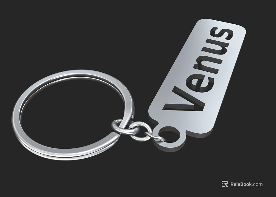 Metal Venus Engraved Keychain A Practical Accessory For Daily Life 3d model 