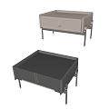 Minimalist Modern Leather Nightstand With Drawer Black Frame And Gold Legs Design