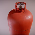 Durable Red DEKOCO LPG Gas Cylinder For Safe Storage And Usage 3d model