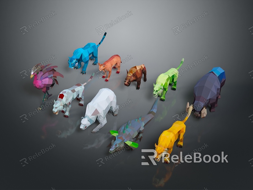 Crocodile Alligator Mammal Lion White Bear Wild Boar Ostrich Nile Crocodile carnivore model