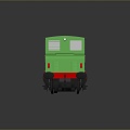 Old-fashioned train train car locomotive head steam car train modern vehicle carrier 3d model