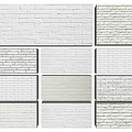 White Brick Wall Textures With Different Patterns And Various Surface Styles