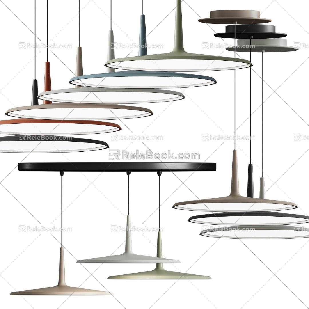 Chandelier lamp chandelier ceiling lamp fashion simple household appliances lighting home lampshade 3d model