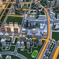 A Bird's Eye View of Urban Planning and Construction of Modern City 3d model