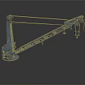 Industrial Heavy Duty Crane With Metal Boom Structure Hook And Base