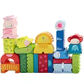 Colorful Animal Shaped Building Blocks with Various Designs for Kids Playtime