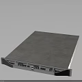 Modern Rectangular Electronic Control Panel With Textured Surface And Interface Components