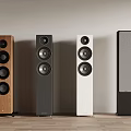 Modern stereo subwoofer floor stereo 3d model
