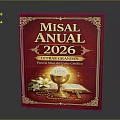 Engraved Catholic Missal 2026 Cover With Chalice Open Book Lily And Rosary