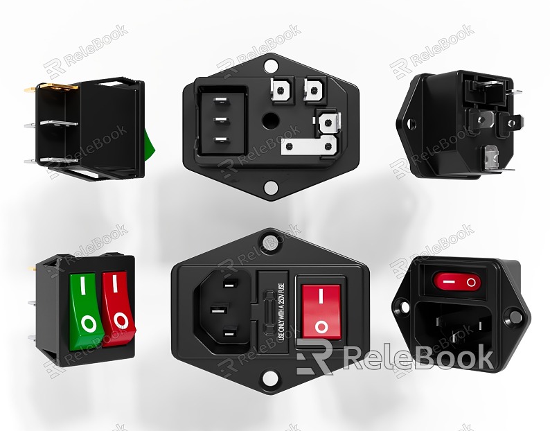 Push button socket power switch model