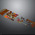 Various Colorful Scene Components With Modular Parts And Different Design Elements