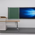 modern classroom 3d model
