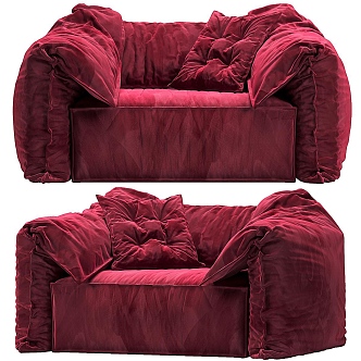 Single sofa baxter 3d model