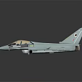 Gray Fighter Jet Model Featuring Transparent Cockpit Missile Racks And Tail Fin Emblem