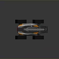 Futuristic Utility Vehicle With Mechanical Arm And All Terrain Chassis Silver Orange Exterior And Functional Design