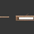 Two Different Styles of Wooden Picture Frames Displayed on White Background with Reflection