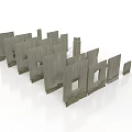 Modern Landscape Design With Textured Stone Wall Structures For Outdoor Garden Spaces