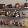 Poliform Handbags Assorted Styles Displayed On Shelves With Classic And Modern Designs