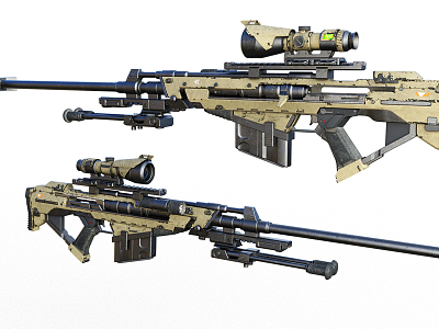 Modern Sniper Rifle model