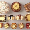 Chinese ceiling lamp 3d model