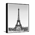 Black and White Landscape Paintings Featuring Big Ben Golden Gate Bridge Eiffel Tower and Bridge