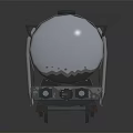 DANNER Grey Iron Tanker Car With Ladder And Railway Wheels Design