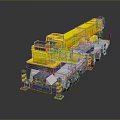 Yellow Heavy Duty Mobile Crane Truck With Extendable Boom And Multiple Wheels