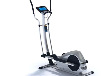 Home Gym Elliptical Trainer With Digital Display Handlebars And Non Slip Pedals 3d model