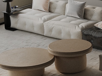 Modern coffee table model