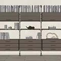 Modern Bookshelf 3d model