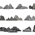 Natural Stone Garden Ornaments With Various Shaped Decorative Rocks For Landscape Design
