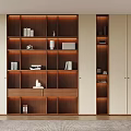 Middle Style Bookcase 3d model