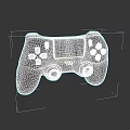 Orange Wireless Game Controller for PC Gaming with Buttons Joysticks and PS Logo Design