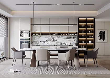 Modern Restaurant 3d model