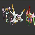 Modern Transformers Gauda Warrior Gauda Mecha Warrior 3d model