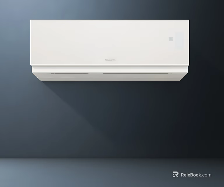 Air Conditioner Fan White Wall Mounted with Modern Sleek Design and Efficient Cooling 3d model 