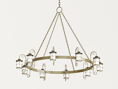 Metal chandelier model