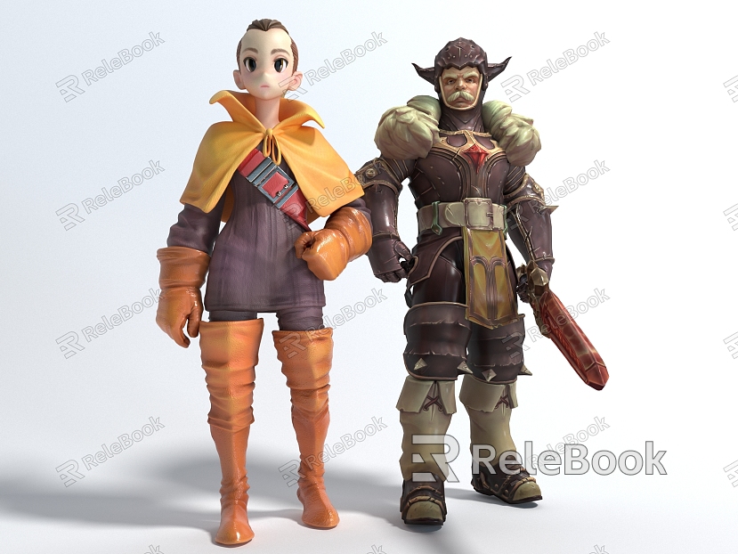 Style Characters Game Characters Cartoon Characters model